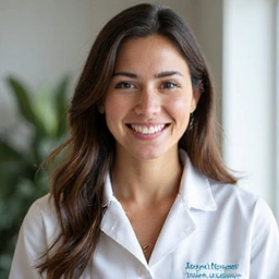 Ein professioneller, freundlicher Ernährungsberater lächelt in einer sauberen, modernen Umgebung, die Kompetenz und Vertrauen ausstrahlt.